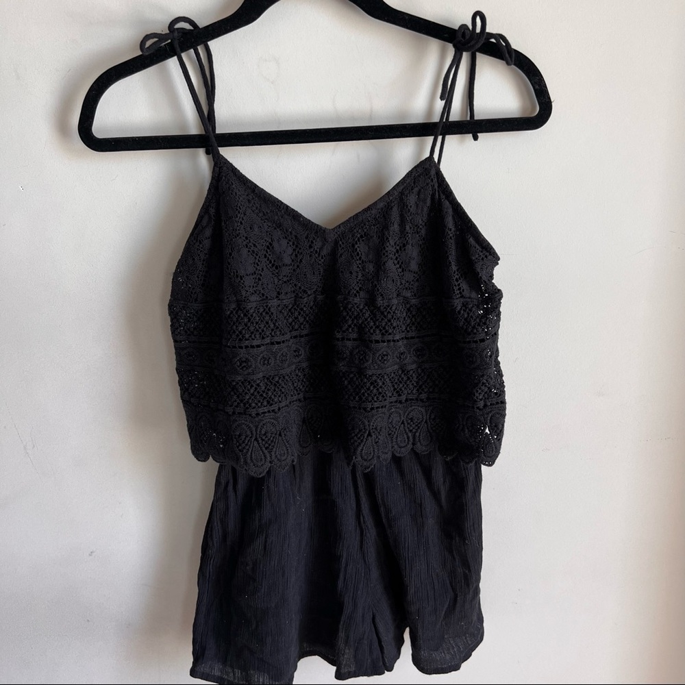 Topshop Black Romper
